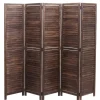 Paravent C30 im Shabby-Look, Braun