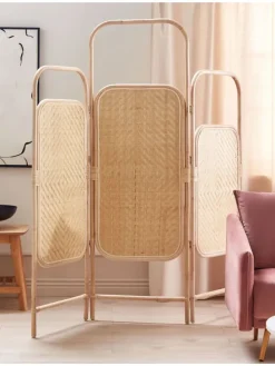 Paravent CARPI in /Beige - (W) 166 x (H) 180 x (L) 3 cm