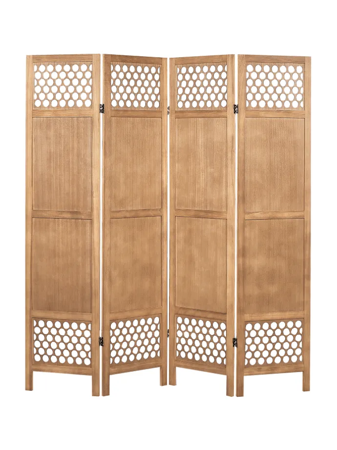 Paravent CERTOSA in Braun - (W) 163 x (H) 170 x (L) 2 cm