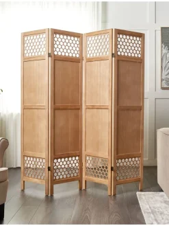 Paravent CERTOSA in Braun - (W) 163 x (H) 170 x (L) 2 cm