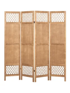 Paravent CERTOSA in Braun - (W) 163 x (H) 170 x (L) 2 cm