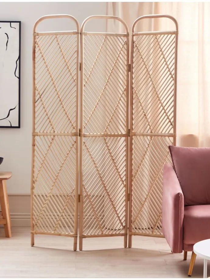 Paravent COSENZA in /Beige - (W) 106 x (H) 180 x (L) 3 cm