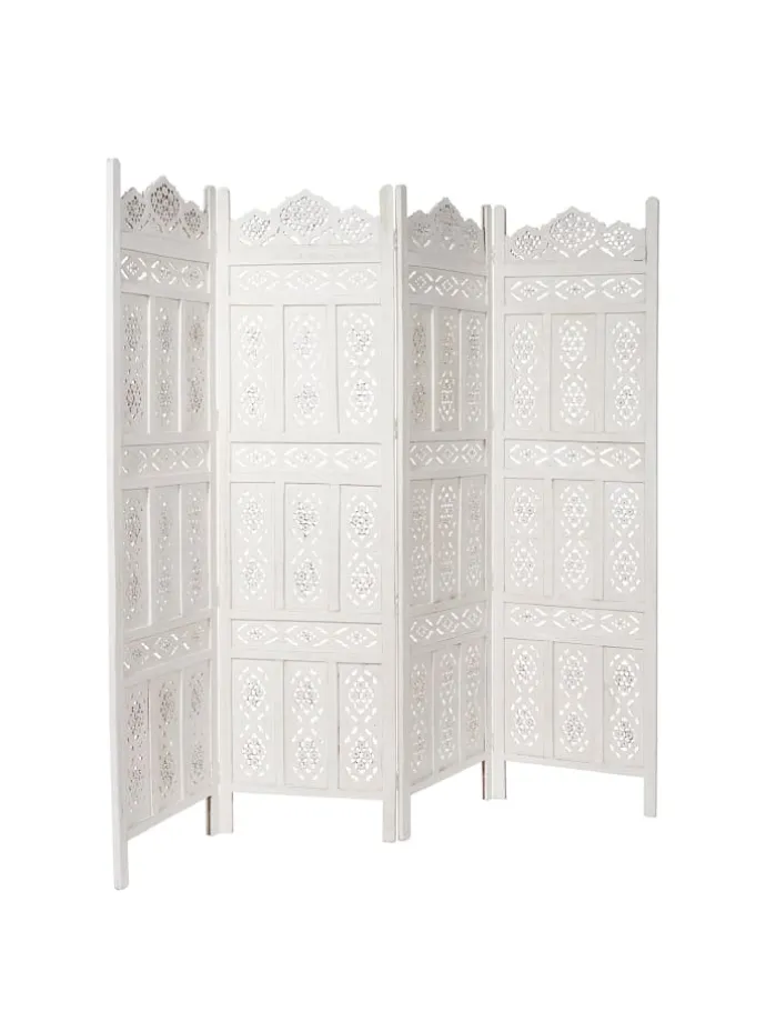 Paravent ESTELLA in Weiß