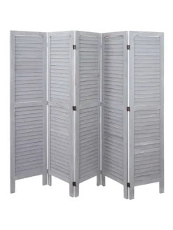 Paravent G30 im Shabby-Look, Grau