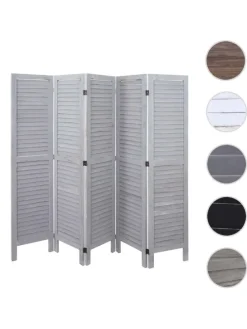 Paravent G30 im Shabby-Look, Grau