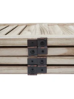 Paravent G30 im Shabby-Look, Hellbraun