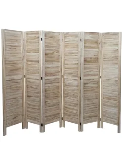 Paravent G30 im Shabby-Look, Hellbraun