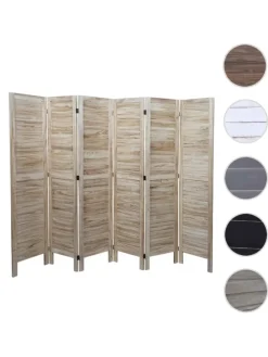 Paravent G30 im Shabby-Look, Hellbraun