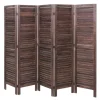 Paravent G30 im Shabby-Look, Braun