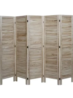 Paravent G30 im Shabby-Look, Hellbraun