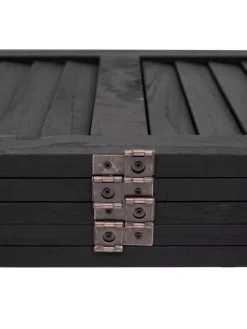 Paravent G30 im Shabby-Look, Anthrazit