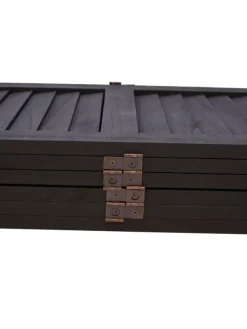 Paravent G30 im Shabby-Look, Anthrazit