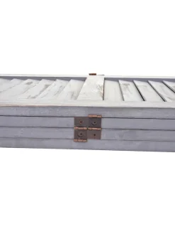 Paravent G30 im Shabby-Look, Grau