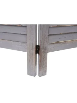 Paravent G30 im Shabby-Look, Grau