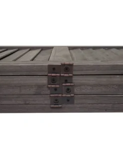 Paravent G30 im Shabby-Look, Grau-braun