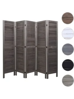 Paravent G30 im Shabby-Look, Grau-braun