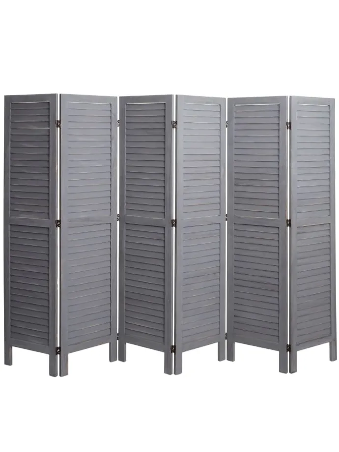 Paravent G30 im Shabby-Look, Grau