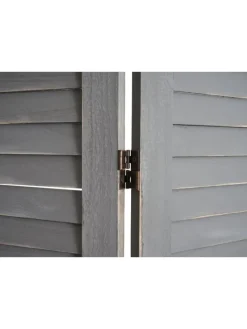 Paravent G30 im Shabby-Look, Grau