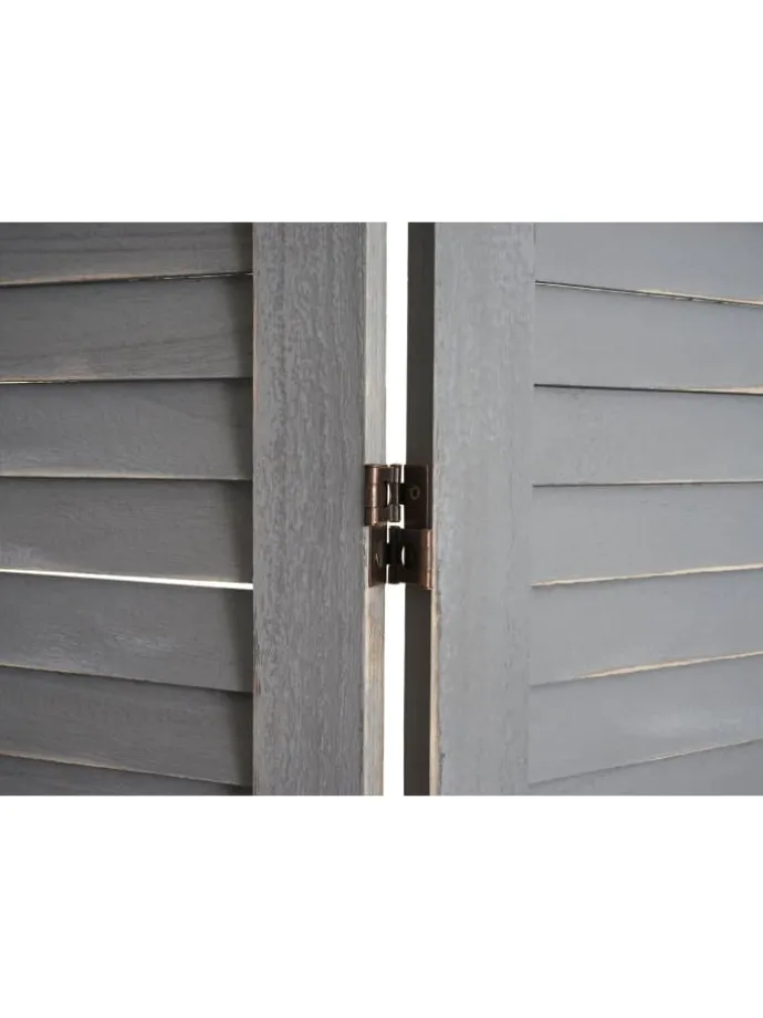 Paravent G30 im Shabby-Look, Grau