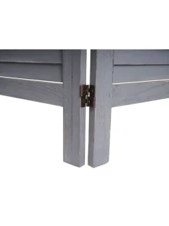 Paravent G30 im Shabby-Look, Grau