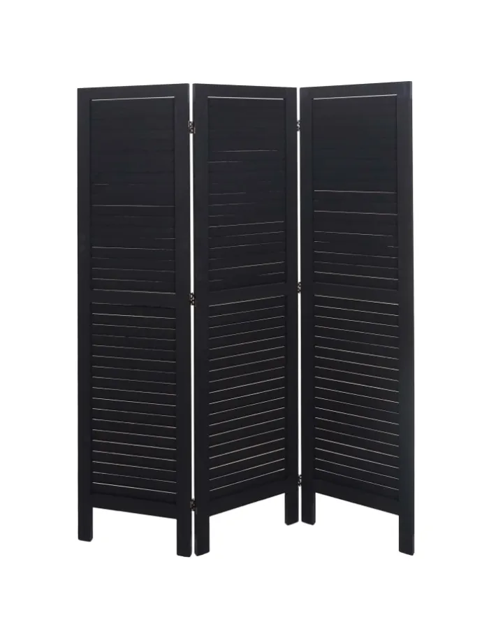 Paravent G30, Shabby-Look, Anthrazit