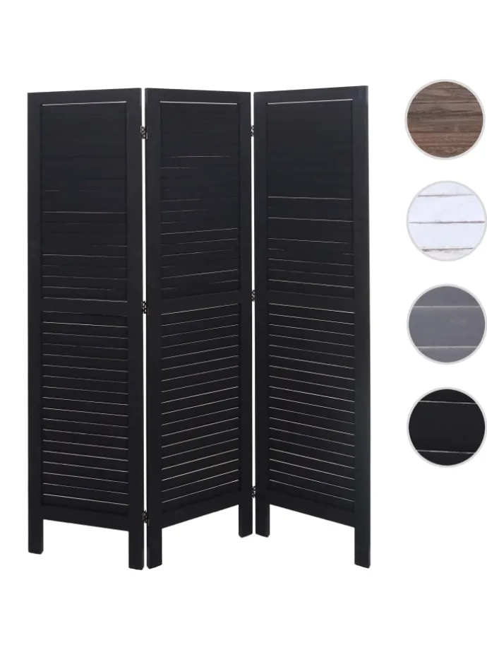 Paravent G30, Shabby-Look, Anthrazit