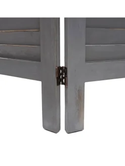 Paravent G30, Shabby-Look, Grau
