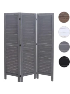 Paravent G30, Shabby-Look, Grau