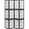 Paravent GOMAGOI in Schwarz - (W) 120 x (H) 170 x (L) 2 cm