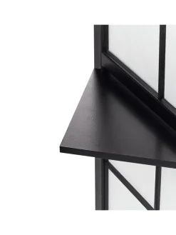 Paravent GOMAGOI in Schwarz - (W) 120 x (H) 170 x (L) 2 cm