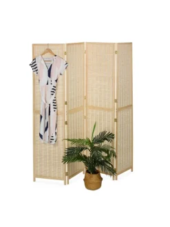 Paravent in Natur - (B)182 x (H)180 cm