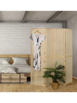 Paravent in Natur - (B)182 x (H)180 cm