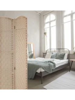 Paravent in Natur - (B)180 x (H)180cm