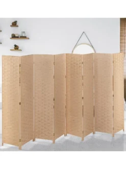 Paravent in Natur - (B)320 x (H)170cm