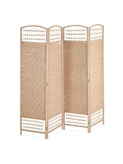 Paravent in Natur- (B)180 x (H)180 cm