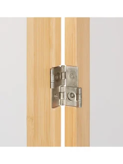 Paravent in Natur/ Weiß - (B)136,5 x (H)180 cm