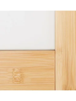 Paravent in Natur/ Weiß - (B)136,5 x (H)180 cm