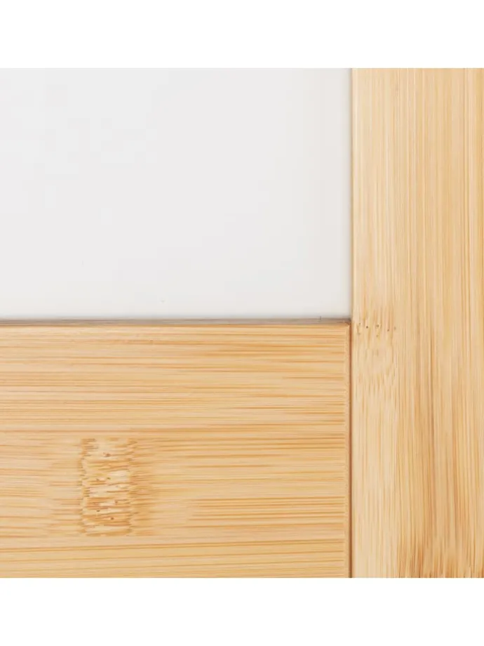 Paravent in Natur/ Weiß - (B)135,5 x (H)168 cm