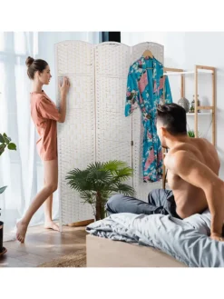 Paravent in Weiß - (B)120 x (H)170 cm