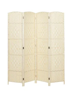 Paravent LAPPAGO in Beige - (W) 163 x (H) 170 x (L) 2 cm