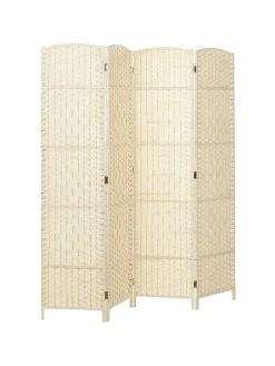 Paravent LAPPAGO in Beige - (W) 163 x (H) 170 x (L) 2 cm