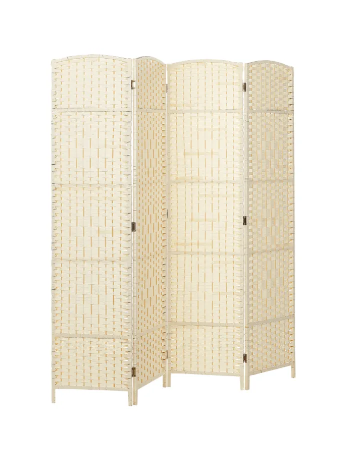 Paravent LAPPAGO in Beige - (W) 163 x (H) 170 x (L) 2 cm