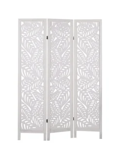 Paravent MELAGO in Weiß - (W) 122 x (H) 170 x (L) 2 cm
