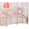 Paravent O70, Naturmotive 170x227cm, Kirschblüten