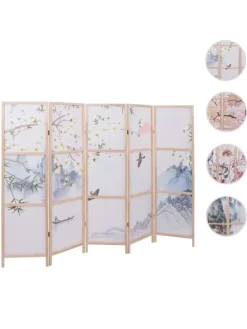 Paravent O70, Naturmotive 170x227cm, Flusslandschaft