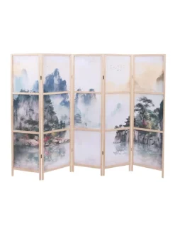 Paravent O70, Naturmotive 170x227cm, Berge