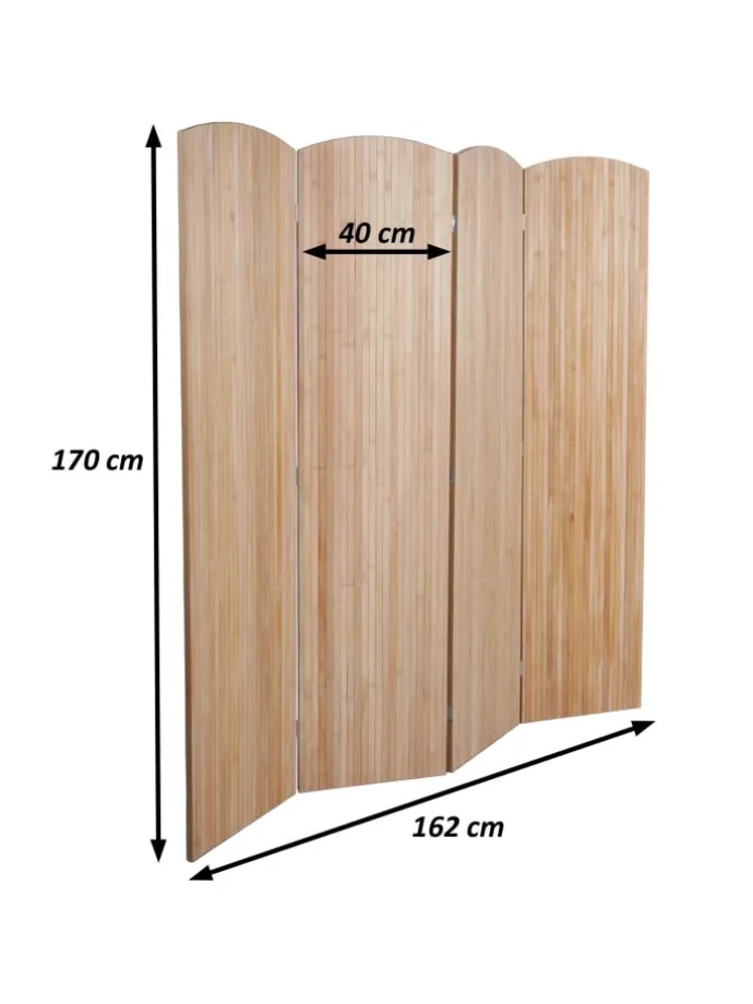 Paravent O30 zusammenklappbar 4 Paneele 170x162cm