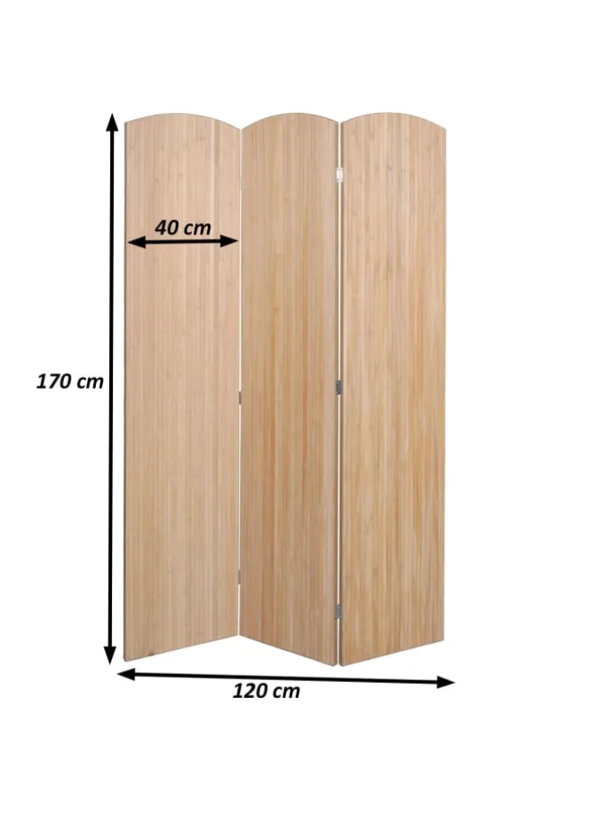 Paravent O30 zusammenklappbar 3 Paneele 170x120cm