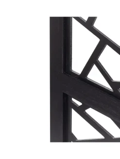 Paravent PIANLARGO in Schwarz - (W) 163 x (H) 170 x (L) 2 cm