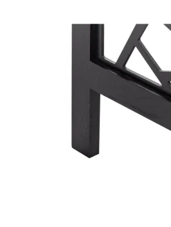 Paravent PIANLARGO in Schwarz - (W) 163 x (H) 170 x (L) 2 cm